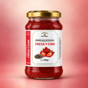 mermelada de fresa y chia