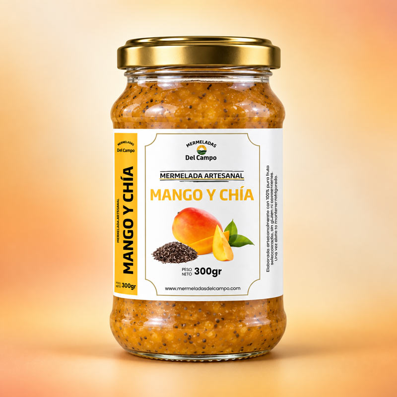 mermelada de mango y chia