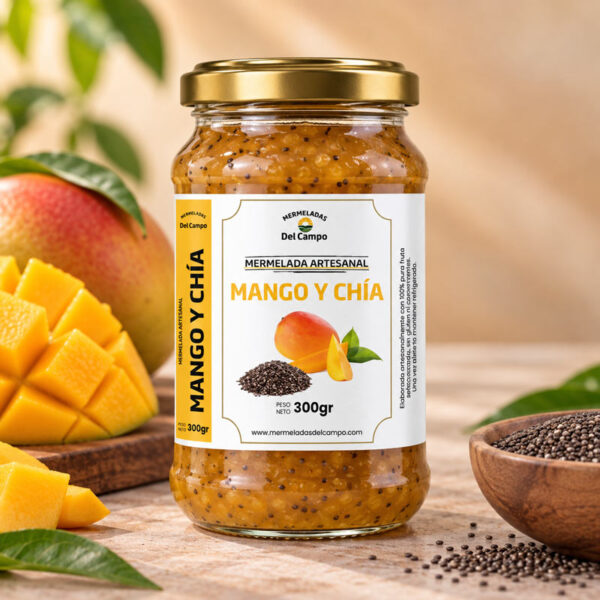 mermelada de mango y chia