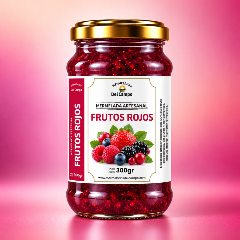 mermelada de frutos rojos